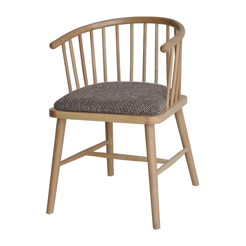 Contemporary Wood Arm Chair Natural Windsor Back Dining Chair for Kitchen Coffee 1 Piece Clearhalo ' kitchen&dining_furn' 'Dining Chairs' 'Dining Tables & Seating' 'dining_chair' 'furn' 'furn_dining_chair' 'Furniture' 'furniture_dining_chair' 'Kitchen & Dining Furniture' 'kitchen' 4480712