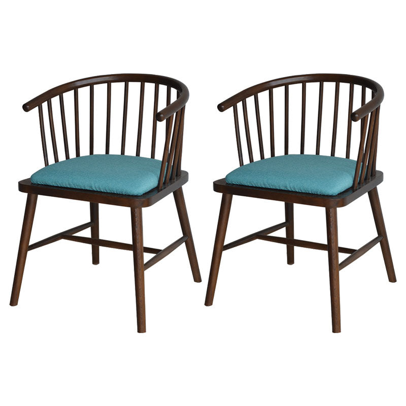 Contemporary Wood Arm Chair Natural Windsor Back Dining Chair for Kitchen Airy Blue 2 Piece Set Clearhalo ' kitchen&dining_furn' 'Dining Chairs' 'Dining Tables & Seating' 'dining_chair' 'furn' 'furn_dining_chair' 'Furniture' 'furniture_dining_chair' 'Kitchen & Dining Furniture' 'kitchen' 4480716