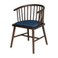 Contemporary Wood Arm Chair Natural Windsor Back Dining Chair for Kitchen Dark Blue 1 Piece Clearhalo ' kitchen&dining_furn' 'Dining Chairs' 'Dining Tables & Seating' 'dining_chair' 'furn' 'furn_dining_chair' 'Furniture' 'furniture_dining_chair' 'Kitchen & Dining Furniture' 'kitchen' 4480718