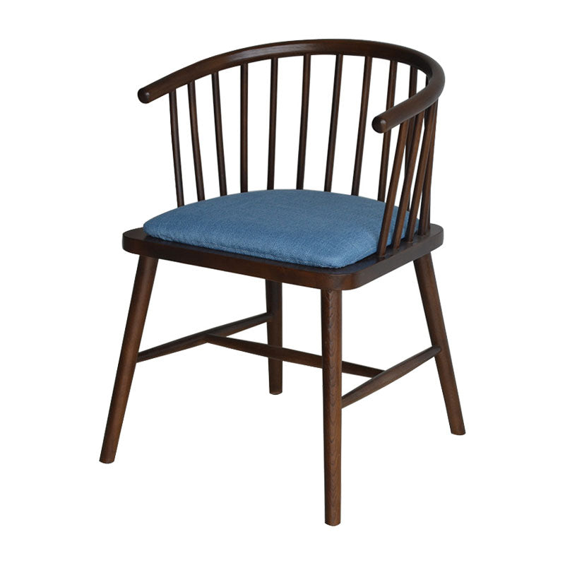 Contemporary Wood Arm Chair Natural Windsor Back Dining Chair for Kitchen Light Blue 1 Piece Clearhalo ' kitchen&dining_furn' 'Dining Chairs' 'Dining Tables & Seating' 'dining_chair' 'furn' 'furn_dining_chair' 'Furniture' 'furniture_dining_chair' 'Kitchen & Dining Furniture' 'kitchen' 4480724