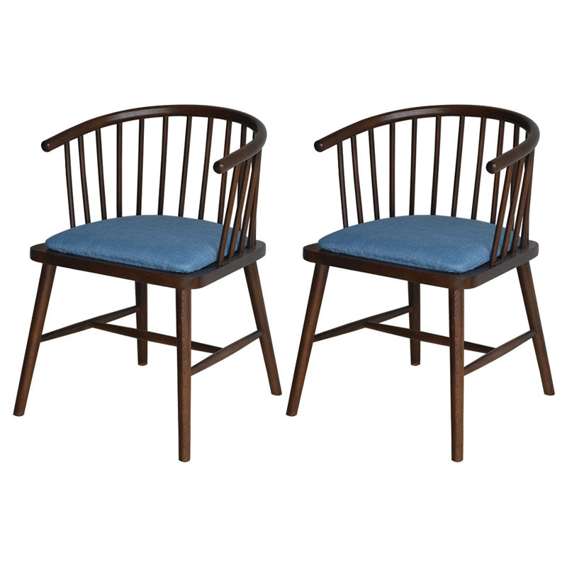 Contemporary Wood Arm Chair Natural Windsor Back Dining Chair for Kitchen Light Blue 2 Piece Set Clearhalo ' kitchen&dining_furn' 'Dining Chairs' 'Dining Tables & Seating' 'dining_chair' 'furn' 'furn_dining_chair' 'Furniture' 'furniture_dining_chair' 'Kitchen & Dining Furniture' 'kitchen' 4480725
