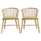 Contemporary Wood Arm Chair Natural Windsor Back Dining Chair for Kitchen Light Green 2 Piece Set Clearhalo ' kitchen&dining_furn' 'Dining Chairs' 'Dining Tables & Seating' 'dining_chair' 'furn' 'furn_dining_chair' 'Furniture' 'furniture_dining_chair' 'Kitchen & Dining Furniture' 'kitchen' 4480728