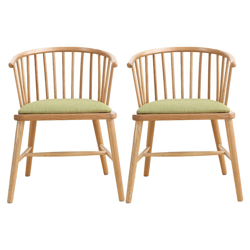 Contemporary Wood Arm Chair Natural Windsor Back Dining Chair for Kitchen Light Green 2 Piece Set Clearhalo ' kitchen&dining_furn' 'Dining Chairs' 'Dining Tables & Seating' 'dining_chair' 'furn' 'furn_dining_chair' 'Furniture' 'furniture_dining_chair' 'Kitchen & Dining Furniture' 'kitchen' 4480728