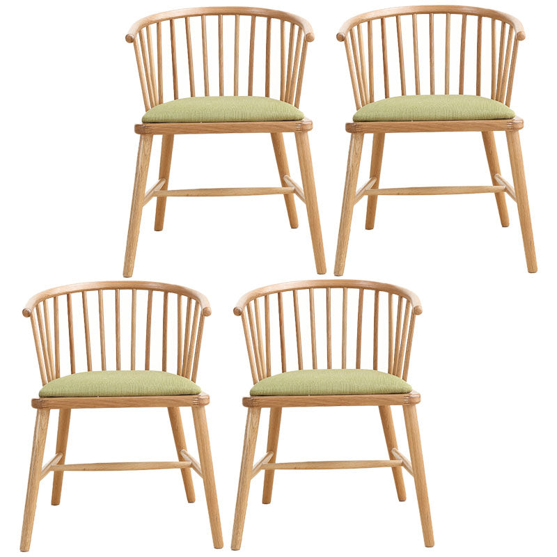 Contemporary Wood Arm Chair Natural Windsor Back Dining Chair for Kitchen Light Green 4 Piece Set Clearhalo ' kitchen&dining_furn' 'Dining Chairs' 'Dining Tables & Seating' 'dining_chair' 'furn' 'furn_dining_chair' 'Furniture' 'furniture_dining_chair' 'Kitchen & Dining Furniture' 'kitchen' 4480729
