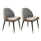 Scandinavian Style Upholstered Armless Dining Chairs Solid Back Dining Side Chair Light Gray 2 Piece Set Clearhalo ' kitchen&dining_furn' 'Dining Chairs' 'Dining Tables & Seating' 'dining_chair' 'furn' 'furn_dining_chair' 'Furniture' 'furniture_dining_chair' 'Kitchen & Dining Furniture' 'kitchen' 4480743