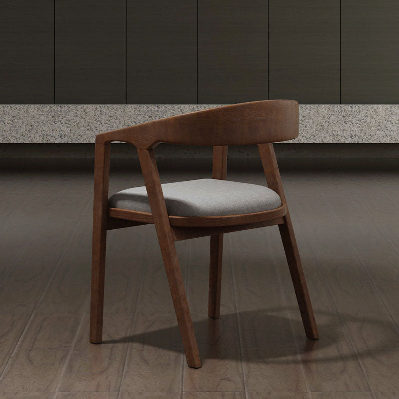 Traditional Style Dining Chair Kitchen Arm Dining Chair with Wooden Legs Clearhalo ' kitchen&dining_furn' 'Dining Chairs' 'Dining Tables & Seating' 'dining_chair' 'furn' 'furn_dining_chair' 'Furniture' 'furniture_dining_chair' 'Kitchen & Dining Furniture' 'kitchen' 4480760