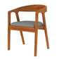 Traditional Style Dining Chair Kitchen Arm Dining Chair with Wooden Legs Brown 1 Piece Clearhalo ' kitchen&dining_furn' 'Dining Chairs' 'Dining Tables & Seating' 'dining_chair' 'furn' 'furn_dining_chair' 'Furniture' 'furniture_dining_chair' 'Kitchen & Dining Furniture' 'kitchen' 4480771