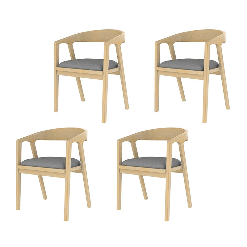 Traditional Style Dining Chair Kitchen Arm Dining Chair with Wooden Legs Wood 4 Piece Set Clearhalo ' kitchen&dining_furn' 'Dining Chairs' 'Dining Tables & Seating' 'dining_chair' 'furn' 'furn_dining_chair' 'Furniture' 'furniture_dining_chair' 'Kitchen & Dining Furniture' 'kitchen' 4480780