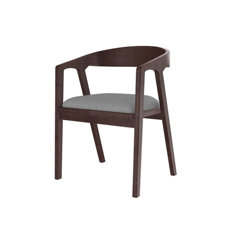 Traditional Style Dining Chair Kitchen Arm Dining Chair with Wooden Legs Dark Coffee 1 Piece Clearhalo ' kitchen&dining_furn' 'Dining Chairs' 'Dining Tables & Seating' 'dining_chair' 'furn' 'furn_dining_chair' 'Furniture' 'furniture_dining_chair' 'Kitchen & Dining Furniture' 'kitchen' 4480781