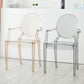 Contemporary Restaurant Plastic Arm Chair Open Back Dining Chair Clearhalo ' kitchen&dining_furn' 'Dining Chairs' 'Dining Tables & Seating' 'dining_chair' 'Furniture' 'furniture_dining_chair' 'Kitchen & Dining Furniture' 'kitchen' 4480815