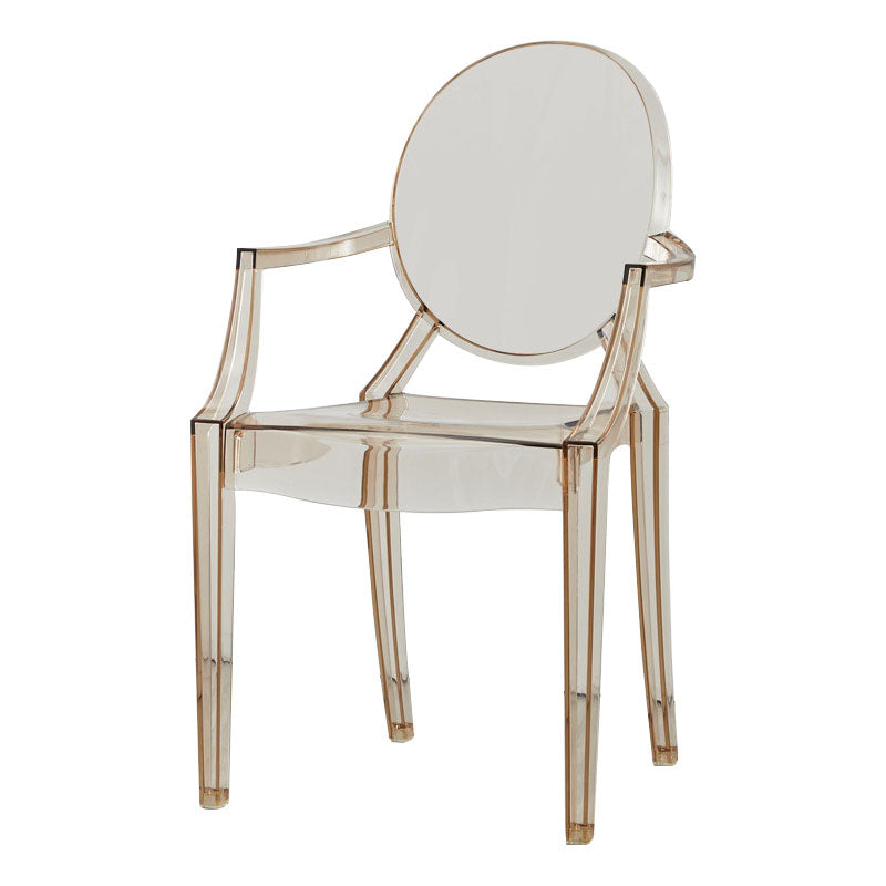 Contemporary Restaurant Plastic Arm Chair Open Back Dining Chair Clearhalo ' kitchen&dining_furn' 'Dining Chairs' 'Dining Tables & Seating' 'dining_chair' 'Furniture' 'furniture_dining_chair' 'Kitchen & Dining Furniture' 'kitchen' 4480817