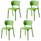 Stackable Plastic Home Side Chair Contemporary Open Back Dining Chair Green 4 Piece Set Clearhalo ' kitchen&dining_furn' 'Dining Chairs' 'Dining Tables & Seating' 'dining_chair' 'furn' 'furn_dining_chair' 'Furniture' 'furniture_dining_chair' 'Kitchen & Dining Furniture' 'kitchen' 4480828