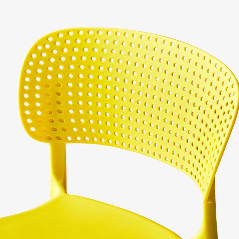 Stackable Plastic Home Side Chair Contemporary Open Back Dining Chair Clearhalo ' kitchen&dining_furn' 'Dining Chairs' 'Dining Tables & Seating' 'dining_chair' 'furn' 'furn_dining_chair' 'Furniture' 'furniture_dining_chair' 'Kitchen & Dining Furniture' 'kitchen' 4480838