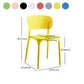 Stackable Plastic Home Side Chair Contemporary Open Back Dining Chair Clearhalo ' kitchen&dining_furn' 'Dining Chairs' 'Dining Tables & Seating' 'dining_chair' 'furn' 'furn_dining_chair' 'Furniture' 'furniture_dining_chair' 'Kitchen & Dining Furniture' 'kitchen' 4480848