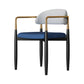 Contemporary Style Kitchen Metal Dining Chairs Open Back Dining Arm Side Chairs Gray-Blue 1 Piece Clearhalo ' kitchen&dining_furn' 'Dining Chairs' 'Dining Tables & Seating' 'dining_chair' 'furn' 'furn_dining_chair' 'Furniture' 'furniture_dining_chair' 'Kitchen & Dining Furniture' 'kitchen' 4480892