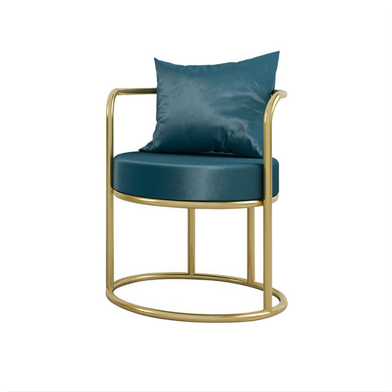 Scandinavian Design Open Back Dining Side Chairs Linen Fabric Dining Chair Peacock Blue 1 Piece Clearhalo ' kitchen&dining_furn' 'Dining Chairs' 'Dining Tables & Seating' 'dining_chair' 'furn' 'furn_dining_chair' 'Furniture' 'furniture_dining_chair' 'Kitchen & Dining Furniture' 'kitchen' 4480918