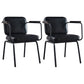 Industrial Metal Kitchen Dining Room Armchair Solid Back Chair Black Set of 2 Clearhalo ' kitchen&dining_furn' 'Dining Chairs' 'Dining Tables & Seating' 'dining_chair' 'Furniture' 'furniture_dining_chair' 'Kitchen & Dining Furniture' 'kitchen' 4480924
