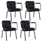 Industrial Metal Kitchen Dining Room Armchair Solid Back Chair Black Set of 4 Clearhalo ' kitchen&dining_furn' 'Dining Chairs' 'Dining Tables & Seating' 'dining_chair' 'Furniture' 'furniture_dining_chair' 'Kitchen & Dining Furniture' 'kitchen' 4480925