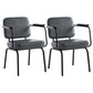 Industrial Metal Kitchen Dining Room Armchair Solid Back Chair Grey Set of 2 Clearhalo ' kitchen&dining_furn' 'Dining Chairs' 'Dining Tables & Seating' 'dining_chair' 'Furniture' 'furniture_dining_chair' 'Kitchen & Dining Furniture' 'kitchen' 4480928