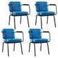 Industrial Metal Kitchen Dining Room Armchair Solid Back Chair Blue Set of 4 Clearhalo ' kitchen&dining_furn' 'Dining Chairs' 'Dining Tables & Seating' 'dining_chair' 'Furniture' 'furniture_dining_chair' 'Kitchen & Dining Furniture' 'kitchen' 4480943