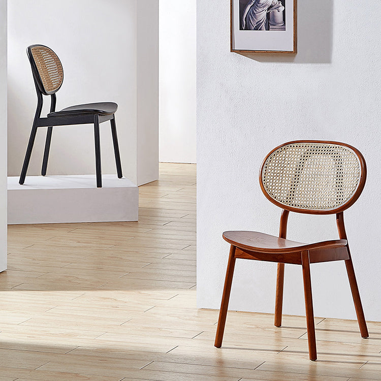 Contemporary Dining and Accent Chairs Solid Wood Open Back Armless Chair Clearhalo ' kitchen&dining_furn' 'Dining Chairs' 'Dining Tables & Seating' 'dining_chair' 'furn' 'furn_dining_chair' 'Furniture' 'furniture_dining_chair' 'Kitchen & Dining Furniture' 'kitchen' 4480969