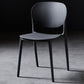 Plastic Scandinavian Kitchen Dining Room Side Chair Open Back Chair Dark Gray 1 Piece Clearhalo ' kitchen&dining_furn' 'Dining Chairs' 'Dining Tables & Seating' 'dining_chair' 'furn' 'furn_dining_chair' 'Furniture' 'furniture_dining_chair' 'Kitchen & Dining Furniture' 'kitchen' 4480998