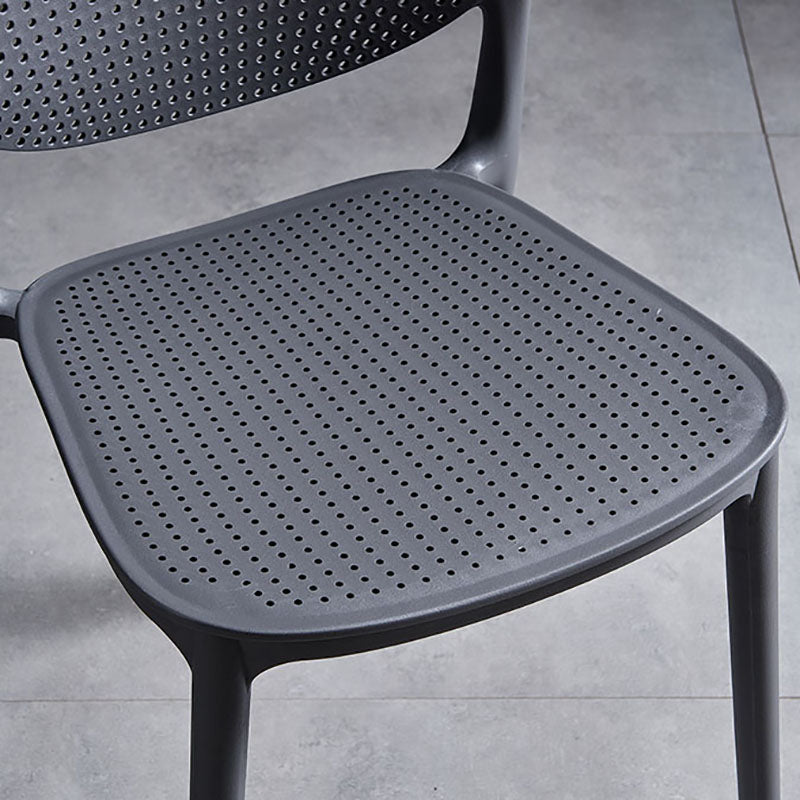 Plastic Scandinavian Kitchen Dining Room Side Chair Open Back Chair Clearhalo ' kitchen&dining_furn' 'Dining Chairs' 'Dining Tables & Seating' 'dining_chair' 'furn' 'furn_dining_chair' 'Furniture' 'furniture_dining_chair' 'Kitchen & Dining Furniture' 'kitchen' 4481001