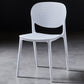 Plastic Scandinavian Kitchen Dining Room Side Chair Open Back Chair White 1 Piece Clearhalo ' kitchen&dining_furn' 'Dining Chairs' 'Dining Tables & Seating' 'dining_chair' 'furn' 'furn_dining_chair' 'Furniture' 'furniture_dining_chair' 'Kitchen & Dining Furniture' 'kitchen' 4481011