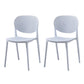 Plastic Scandinavian Kitchen Dining Room Side Chair Open Back Chair White 2 Piece Set Clearhalo ' kitchen&dining_furn' 'Dining Chairs' 'Dining Tables & Seating' 'dining_chair' 'furn' 'furn_dining_chair' 'Furniture' 'furniture_dining_chair' 'Kitchen & Dining Furniture' 'kitchen' 4481013