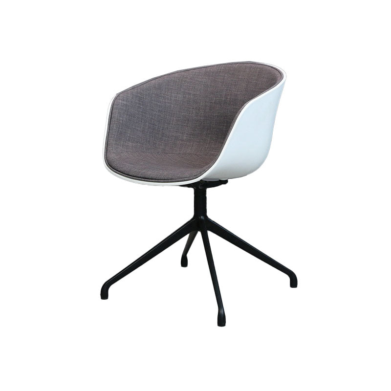 Swivel Plastic Dining Room Arm Chair Modern Solid Back Dining Chair Clearhalo ' kitchen&dining_furn' 'Dining Chairs' 'Dining Tables & Seating' 'dining_chair' 'furn' 'furn_dining_chair' 'Furniture' 'furniture_dining_chair' 'Kitchen & Dining Furniture' 'kitchen' 4481035