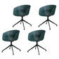 Swivel Plastic Dining Room Arm Chair Modern Solid Back Dining Chair Blackish Green 4 Piece Set Clearhalo ' kitchen&dining_furn' 'Dining Chairs' 'Dining Tables & Seating' 'dining_chair' 'furn' 'furn_dining_chair' 'Furniture' 'furniture_dining_chair' 'Kitchen & Dining Furniture' 'kitchen' 4481038