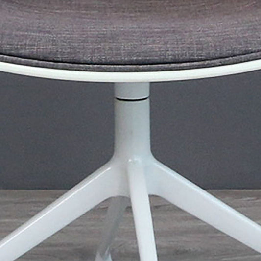 Swivel Plastic Dining Room Arm Chair Modern Solid Back Dining Chair Clearhalo ' kitchen&dining_furn' 'Dining Chairs' 'Dining Tables & Seating' 'dining_chair' 'furn' 'furn_dining_chair' 'Furniture' 'furniture_dining_chair' 'Kitchen & Dining Furniture' 'kitchen' 4481042