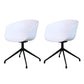 Swivel Plastic Dining Room Arm Chair Modern Solid Back Dining Chair White 2 Piece Set Clearhalo ' kitchen&dining_furn' 'Dining Chairs' 'Dining Tables & Seating' 'dining_chair' 'furn' 'furn_dining_chair' 'Furniture' 'furniture_dining_chair' 'Kitchen & Dining Furniture' 'kitchen' 4481046