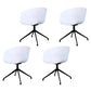 Swivel Plastic Dining Room Arm Chair Modern Solid Back Dining Chair 4 Piece Set Clearhalo ' kitchen&dining_furn' 'Dining Chairs' 'Dining Tables & Seating' 'dining_chair' 'furn' 'furn_dining_chair' 'Furniture' 'furniture_dining_chair' 'Kitchen & Dining Furniture' 'kitchen' 4481047