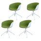 Swivel Plastic Dining Room Arm Chair Modern Solid Back Dining Chair Green 4 Piece Set Clearhalo ' kitchen&dining_furn' 'Dining Chairs' 'Dining Tables & Seating' 'dining_chair' 'furn' 'furn_dining_chair' 'Furniture' 'furniture_dining_chair' 'Kitchen & Dining Furniture' 'kitchen' 4481058