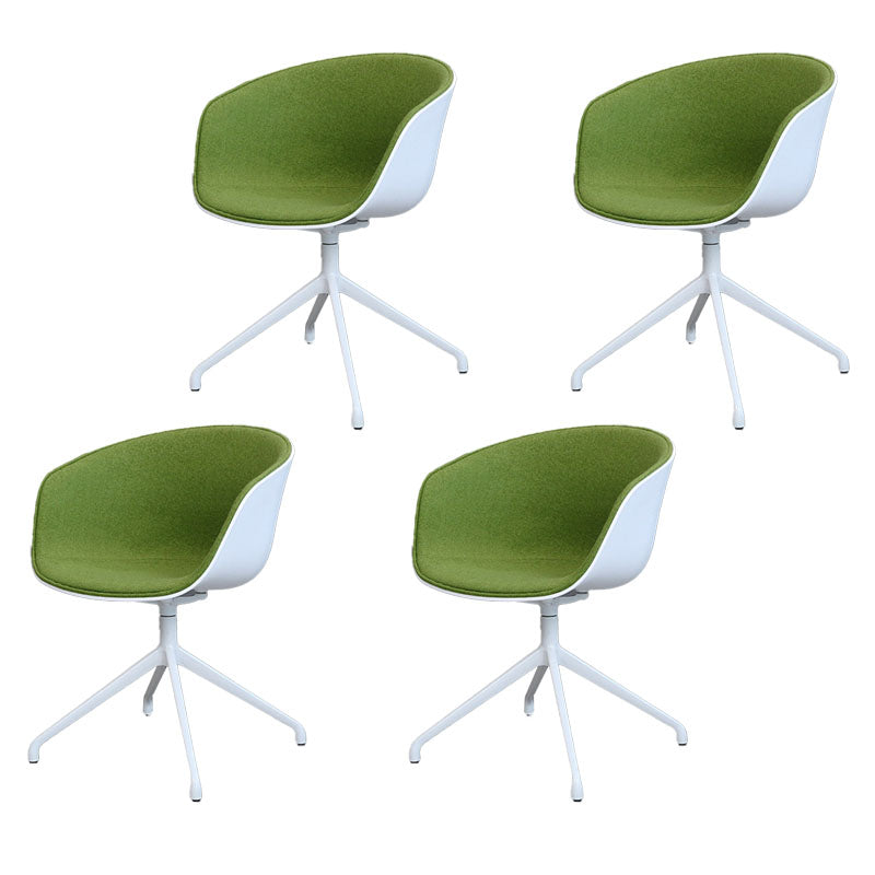 Swivel Plastic Dining Room Arm Chair Modern Solid Back Dining Chair Green 4 Piece Set Clearhalo ' kitchen&dining_furn' 'Dining Chairs' 'Dining Tables & Seating' 'dining_chair' 'furn' 'furn_dining_chair' 'Furniture' 'furniture_dining_chair' 'Kitchen & Dining Furniture' 'kitchen' 4481058