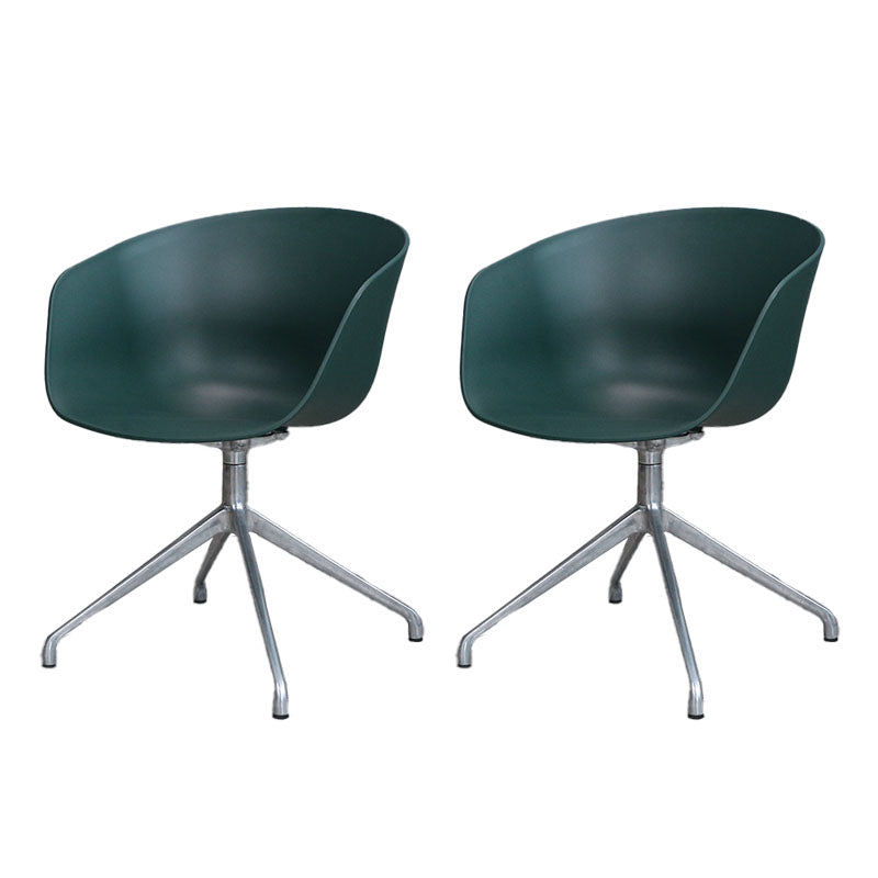 Swivel Plastic Dining Room Arm Chair Modern Solid Back Dining Chair Aqua 2 Piece Set Clearhalo ' kitchen&dining_furn' 'Dining Chairs' 'Dining Tables & Seating' 'dining_chair' 'furn' 'furn_dining_chair' 'Furniture' 'furniture_dining_chair' 'Kitchen & Dining Furniture' 'kitchen' 4481063