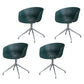 Swivel Plastic Dining Room Arm Chair Modern Solid Back Dining Chair Aqua 4 Piece Set Clearhalo ' kitchen&dining_furn' 'Dining Chairs' 'Dining Tables & Seating' 'dining_chair' 'furn' 'furn_dining_chair' 'Furniture' 'furniture_dining_chair' 'Kitchen & Dining Furniture' 'kitchen' 4481064