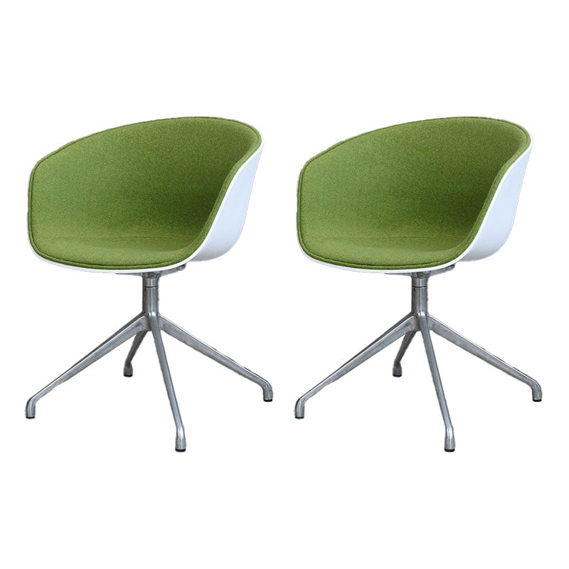 Swivel Plastic Dining Room Arm Chair Modern Solid Back Dining Chair Army Green 2 Piece Set Clearhalo ' kitchen&dining_furn' 'Dining Chairs' 'Dining Tables & Seating' 'dining_chair' 'furn' 'furn_dining_chair' 'Furniture' 'furniture_dining_chair' 'Kitchen & Dining Furniture' 'kitchen' 4481065