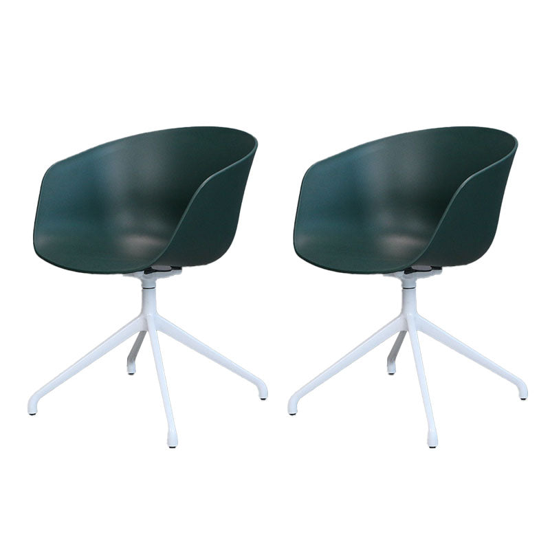 Swivel Plastic Dining Room Arm Chair Modern Solid Back Dining Chair Olive Green 2 Piece Set Clearhalo ' kitchen&dining_furn' 'Dining Chairs' 'Dining Tables & Seating' 'dining_chair' 'furn' 'furn_dining_chair' 'Furniture' 'furniture_dining_chair' 'Kitchen & Dining Furniture' 'kitchen' 4481067