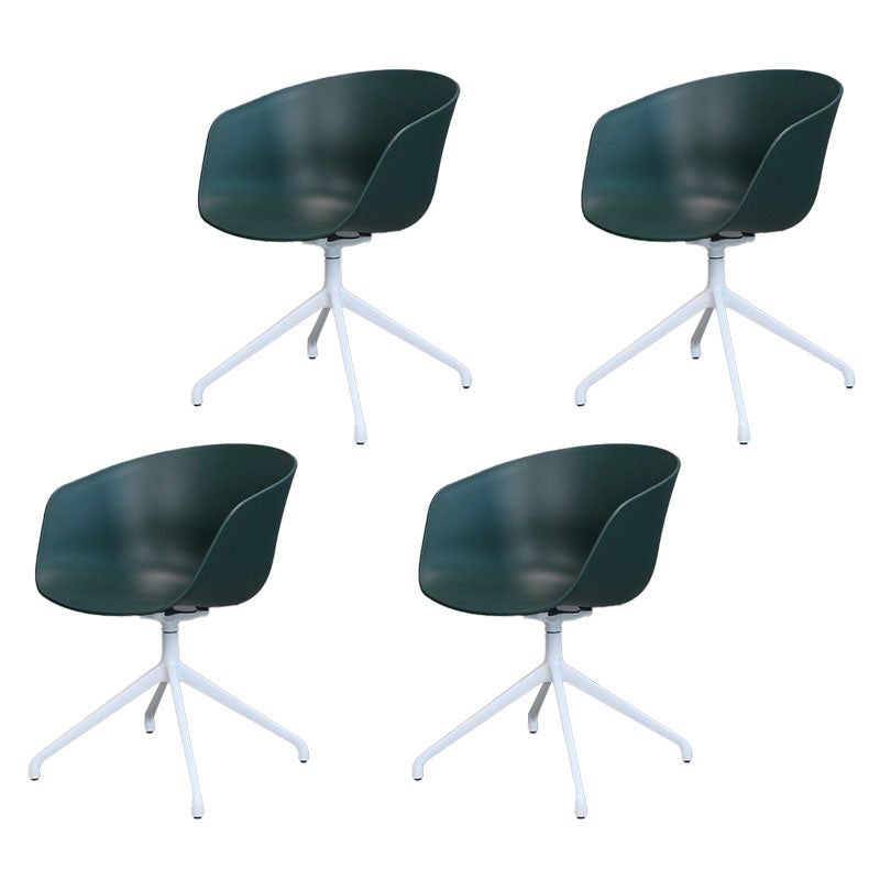 Swivel Plastic Dining Room Arm Chair Modern Solid Back Dining Chair Olive Green 4 Piece Set Clearhalo ' kitchen&dining_furn' 'Dining Chairs' 'Dining Tables & Seating' 'dining_chair' 'furn' 'furn_dining_chair' 'Furniture' 'furniture_dining_chair' 'Kitchen & Dining Furniture' 'kitchen' 4481068