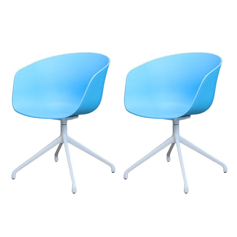 Swivel Plastic Dining Room Arm Chair Modern Solid Back Dining Chair Blue 2 Piece Set Clearhalo ' kitchen&dining_furn' 'Dining Chairs' 'Dining Tables & Seating' 'dining_chair' 'furn' 'furn_dining_chair' 'Furniture' 'furniture_dining_chair' 'Kitchen & Dining Furniture' 'kitchen' 4481069