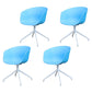 Swivel Plastic Dining Room Arm Chair Modern Solid Back Dining Chair Blue 4 Piece Set Clearhalo ' kitchen&dining_furn' 'Dining Chairs' 'Dining Tables & Seating' 'dining_chair' 'furn' 'furn_dining_chair' 'Furniture' 'furniture_dining_chair' 'Kitchen & Dining Furniture' 'kitchen' 4481070