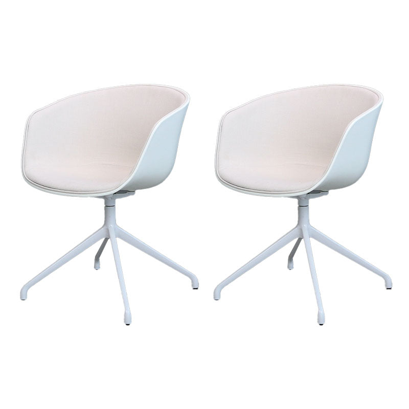 Swivel Plastic Dining Room Arm Chair Modern Solid Back Dining Chair Beige 2 Piece Set Clearhalo ' kitchen&dining_furn' 'Dining Chairs' 'Dining Tables & Seating' 'dining_chair' 'furn' 'furn_dining_chair' 'Furniture' 'furniture_dining_chair' 'Kitchen & Dining Furniture' 'kitchen' 4481089