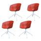 Swivel Plastic Dining Room Arm Chair Modern Solid Back Dining Chair Burgundy 4 Piece Set Clearhalo ' kitchen&dining_furn' 'Dining Chairs' 'Dining Tables & Seating' 'dining_chair' 'furn' 'furn_dining_chair' 'Furniture' 'furniture_dining_chair' 'Kitchen & Dining Furniture' 'kitchen' 4481094