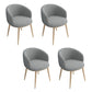 Modern Home Upholstered Arm Chair Matte Finish Solid Back Dining Chair Light Gray 4 Piece Set Clearhalo ' kitchen&dining_furn' 'Dining Chairs' 'Dining Tables & Seating' 'dining_chair' 'furn' 'furn_dining_chair' 'Furniture' 'furniture_dining_chair' 'Kitchen & Dining Furniture' 'kitchen' 4481157