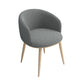 Modern Home Upholstered Arm Chair Matte Finish Solid Back Dining Chair Dark Gray 1 Piece Clearhalo ' kitchen&dining_furn' 'Dining Chairs' 'Dining Tables & Seating' 'dining_chair' 'furn' 'furn_dining_chair' 'Furniture' 'furniture_dining_chair' 'Kitchen & Dining Furniture' 'kitchen' 4481168