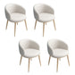 Modern Home Upholstered Arm Chair Matte Finish Solid Back Dining Chair Textured White 4 Piece Set Clearhalo ' kitchen&dining_furn' 'Dining Chairs' 'Dining Tables & Seating' 'dining_chair' 'furn' 'furn_dining_chair' 'Furniture' 'furniture_dining_chair' 'Kitchen & Dining Furniture' 'kitchen' 4481185