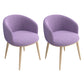 Modern Home Upholstered Arm Chair Matte Finish Solid Back Dining Chair Purple 2 Piece Set Clearhalo ' kitchen&dining_furn' 'Dining Chairs' 'Dining Tables & Seating' 'dining_chair' 'furn' 'furn_dining_chair' 'Furniture' 'furniture_dining_chair' 'Kitchen & Dining Furniture' 'kitchen' 4481187