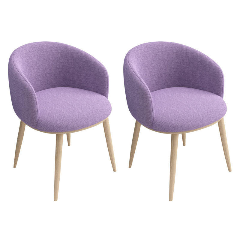 Modern Home Upholstered Arm Chair Matte Finish Solid Back Dining Chair Purple 2 Piece Set Clearhalo ' kitchen&dining_furn' 'Dining Chairs' 'Dining Tables & Seating' 'dining_chair' 'furn' 'furn_dining_chair' 'Furniture' 'furniture_dining_chair' 'Kitchen & Dining Furniture' 'kitchen' 4481187